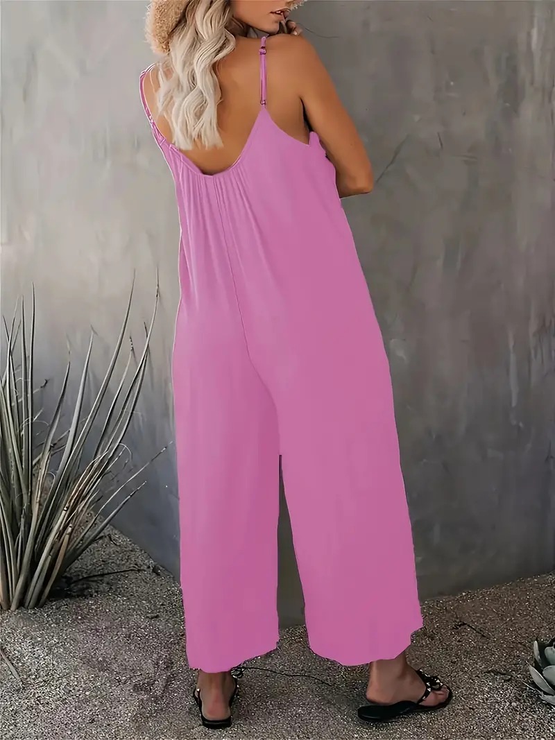 Boho Spaghetti Ruched Jumpsuit, Casual Sleeveless Long Length Wide Leg Jumpsuit, Women's Clothing 55,169 reviews 4.6 All reviews are from verified purchases Item reviews (10,683) Provider reviews (55,169) Top 1% rated in Women's Jumpsuits Small 2 % True
