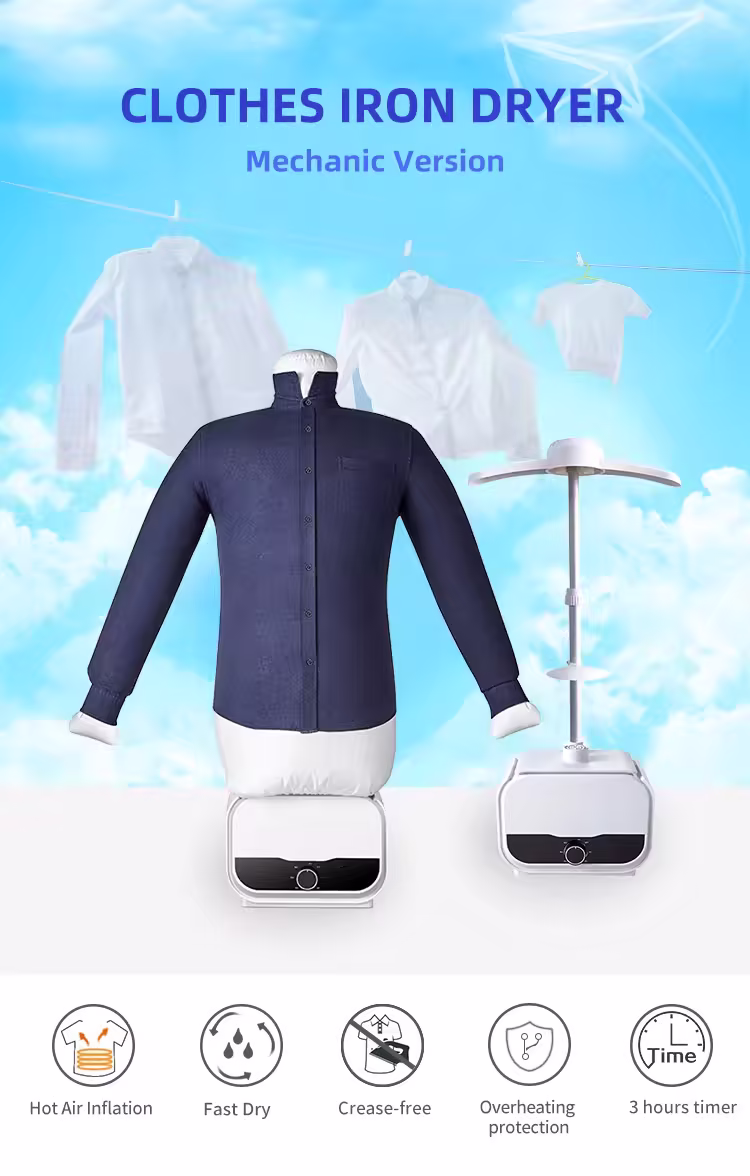 EazyWear Pro – Smart 2-in-1 Garment Dryer & Ironer