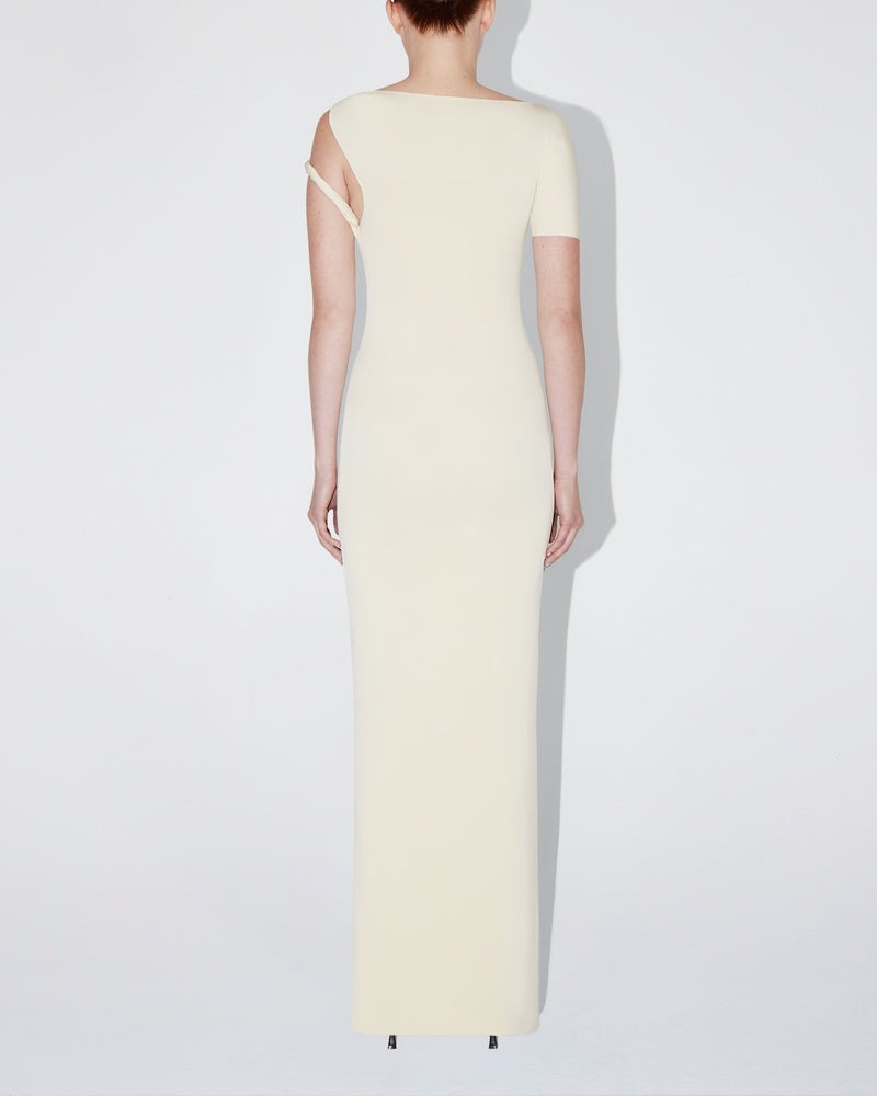 Sueded Stretch Twist Maxi Dress