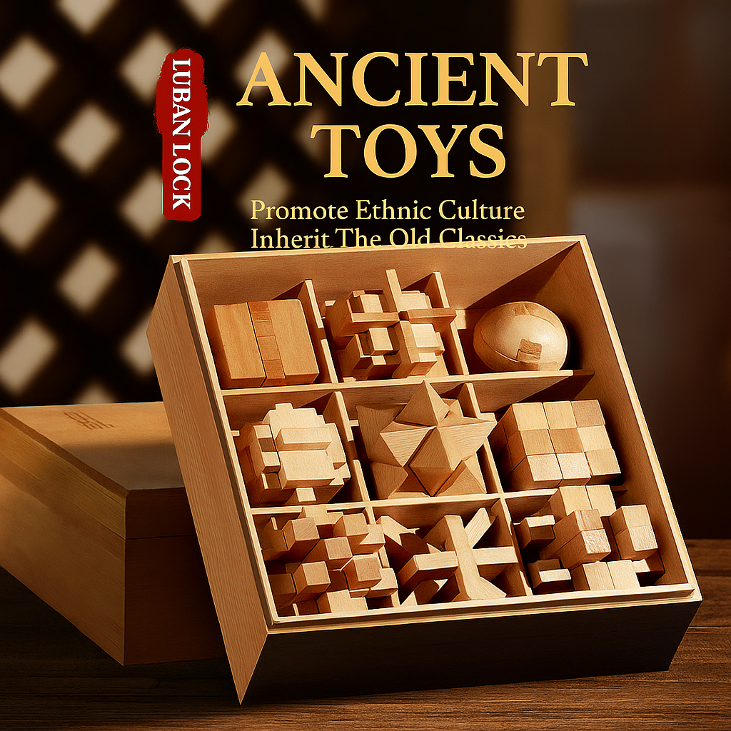 Luban Lock – Traditional Chinese Wooden Puzzle | Handcrafted Brain Teaser & Gift