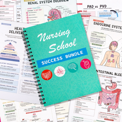 Nursing School Success Bundle | Spiral Bound (Buy 2 Free Shipping)
