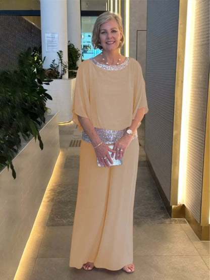 Mother's Day 50% OFF?Sequined Colorblock Elegant Two-piece Set