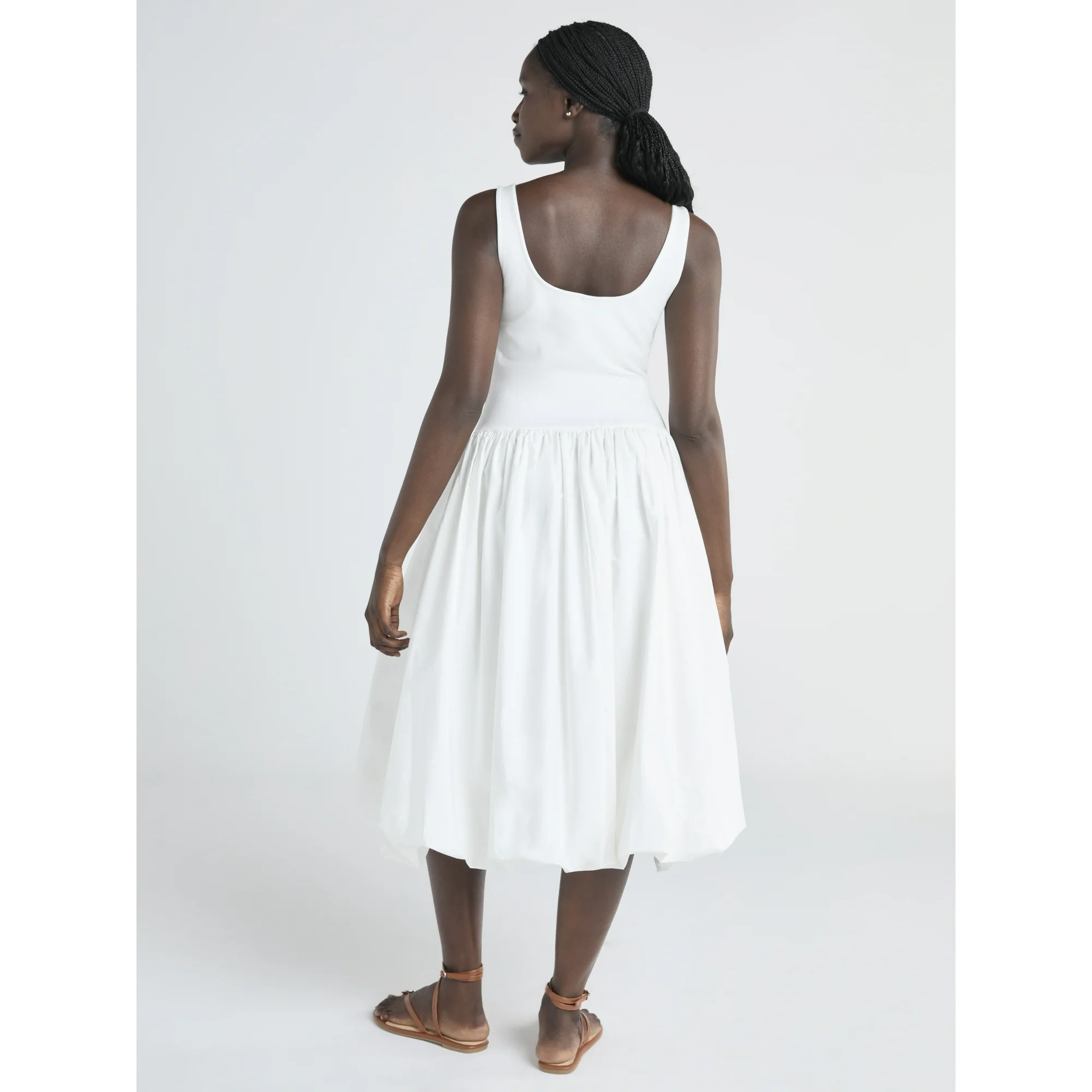 Plus Bubble Hem Midi Dress