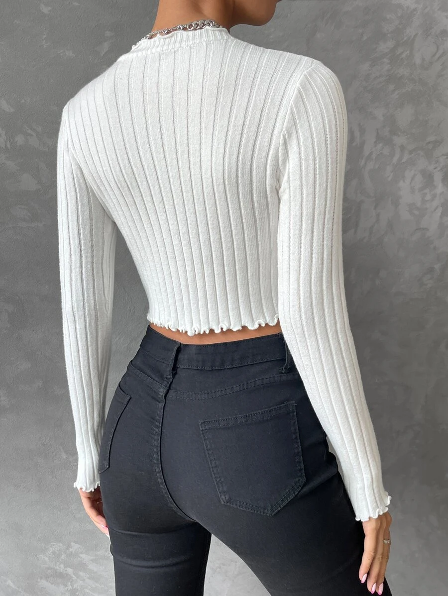 Elegant Tie-Front Cropped Knit Cardigan