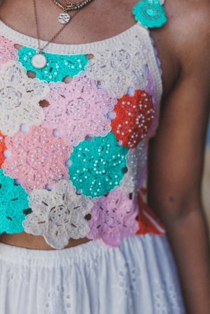 Daisy  Crochet Top