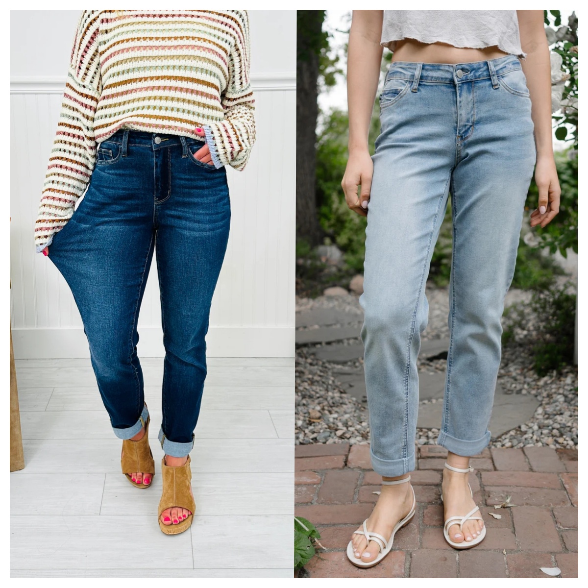 Judy Blue The Coolest Boyfriend Jeans(Buy 2 Free Shipping)