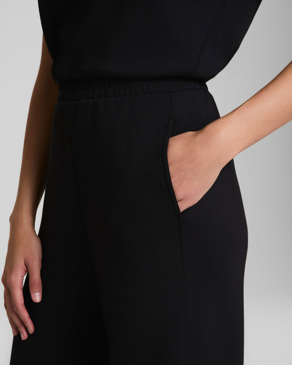 AirEssentials Cap Sleeve Cinched Jumpsuit (Buy 2 Free Shipping)