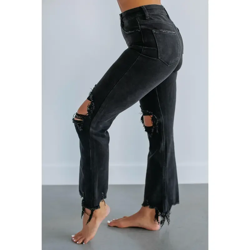 Rudy Risen Ripped Vintage Black Denim