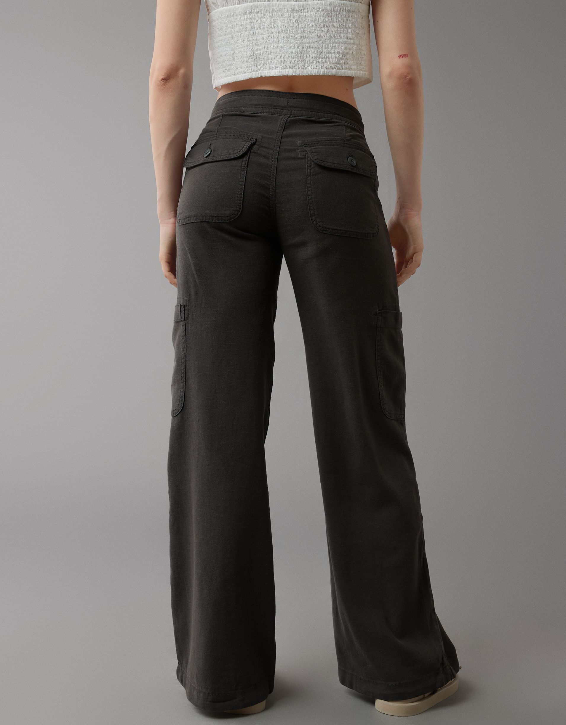 Linen-Blend Wide-Leg Cargo Pant(BUY 2 FREE SHIPPING)