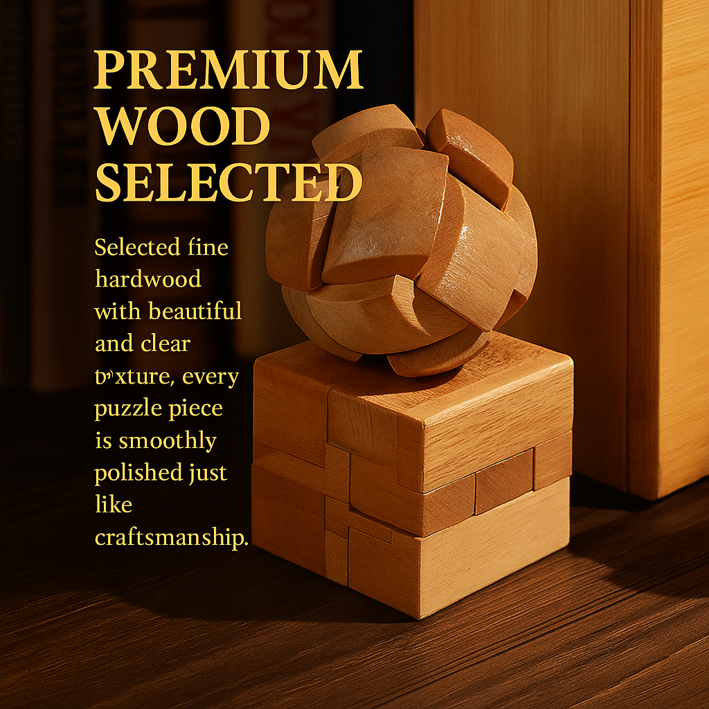 Luban Lock – Traditional Chinese Wooden Puzzle | Handcrafted Brain Teaser & Gift