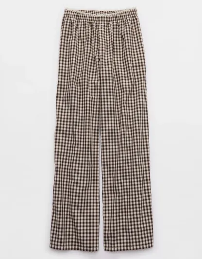 Off-Duty Wide Leg Poplin Trouser PJ(Buy 2 Free Shipping)