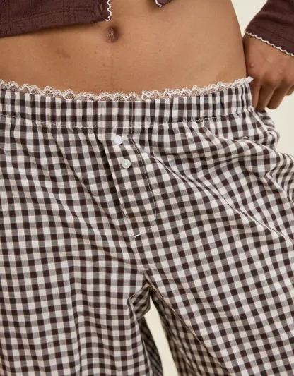 Off-Duty Wide Leg Poplin Trouser PJ(Buy 2 Free Shipping)