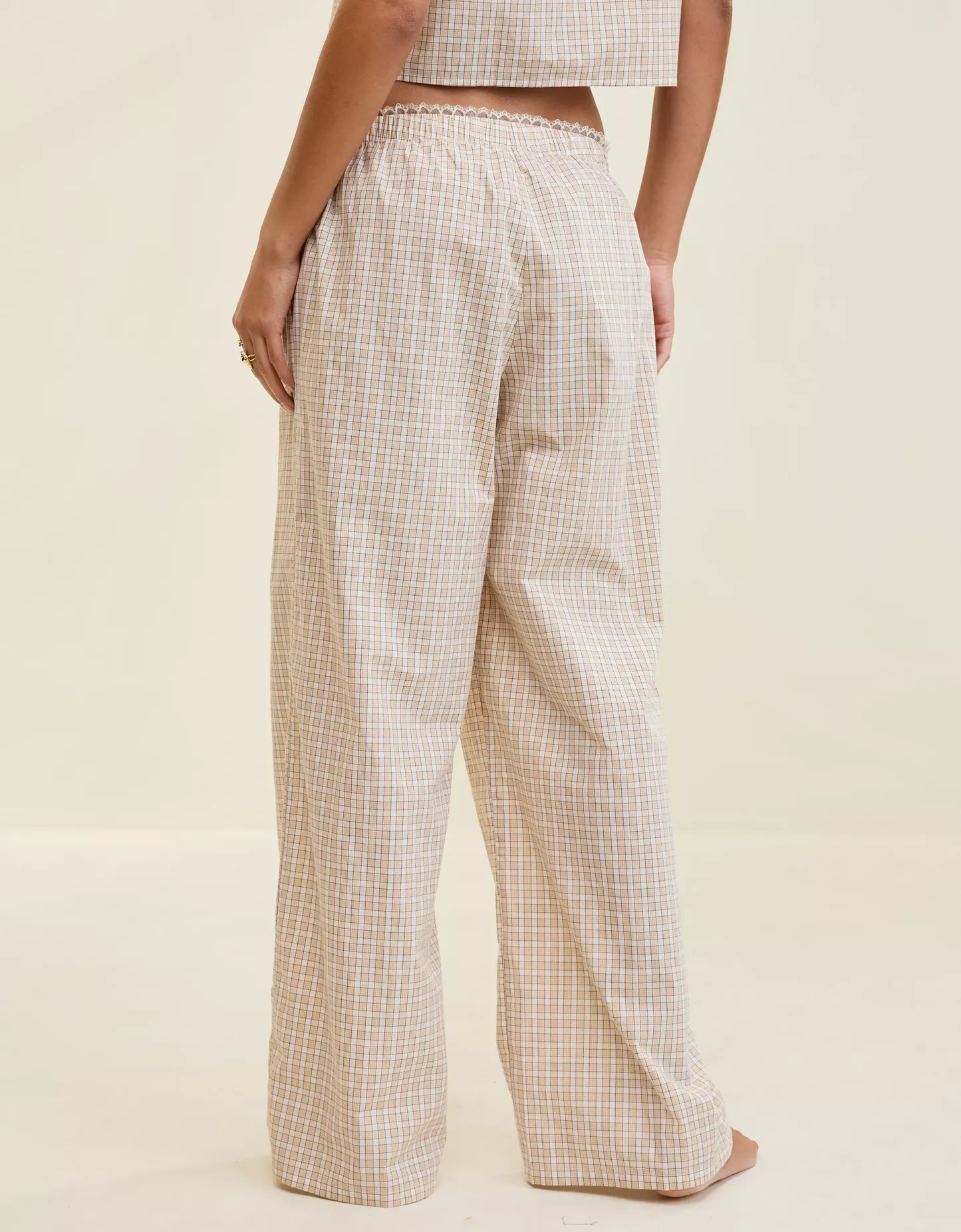 Off-Duty Wide Leg Poplin Trouser PJ(Buy 2 Free Shipping)