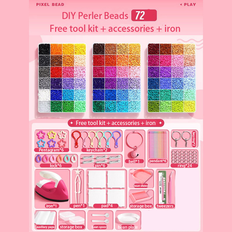 2.6mm Fuse Beads DIY Craft Kit – 3D Puzzle Toy for Kids