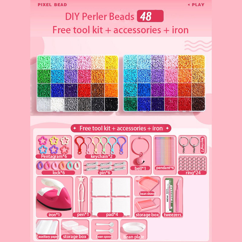 2.6mm Fuse Beads DIY Craft Kit – 3D Puzzle Toy for Kids