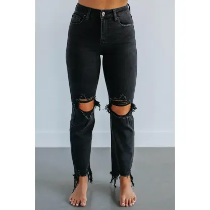 Rudy Risen Ripped Vintage Black Denim
