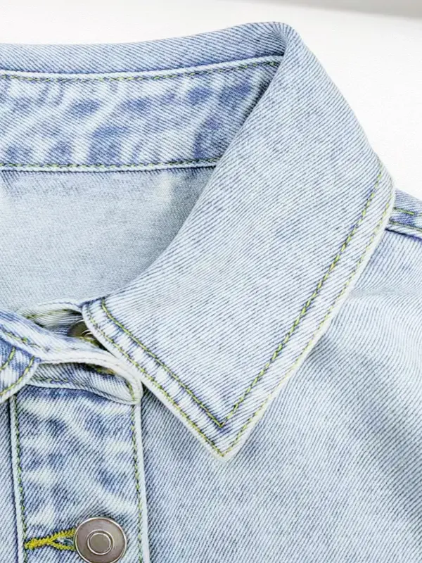 Mosong’s Casual Denim Button-Up Jacket