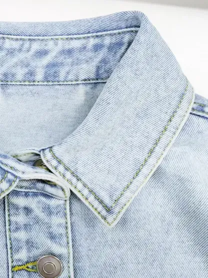 Mosong’s Casual Denim Button-Up Jacket