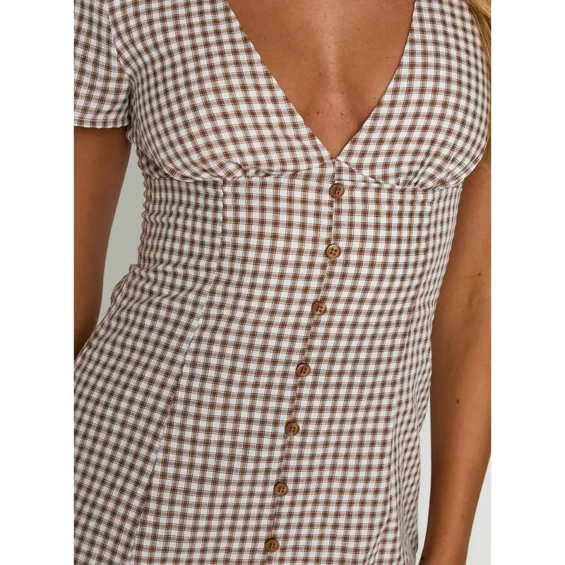 Vintage Check Mini Dress (Buy 2 Free Shipping)
