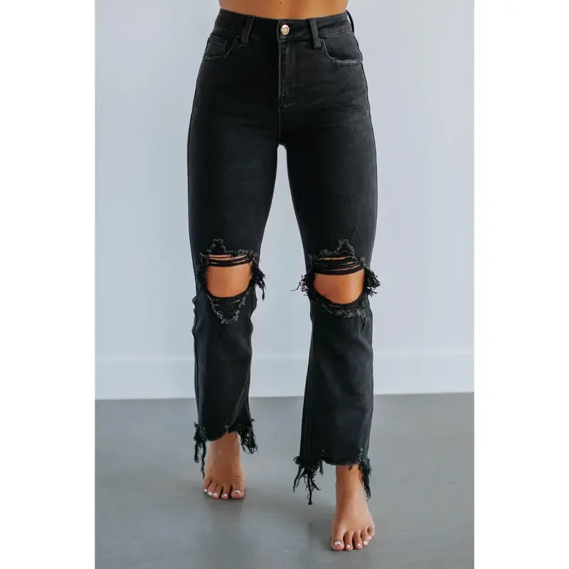 Rudy Risen Ripped Vintage Black Denim