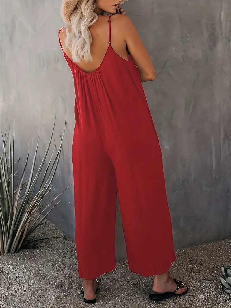 Boho Spaghetti Ruched Jumpsuit, Casual Sleeveless Long Length Wide Leg Jumpsuit, Women's Clothing 55,169 reviews 4.6 All reviews are from verified purchases Item reviews (10,683) Provider reviews (55,169) Top 1% rated in Women's Jumpsuits Small 2 % True