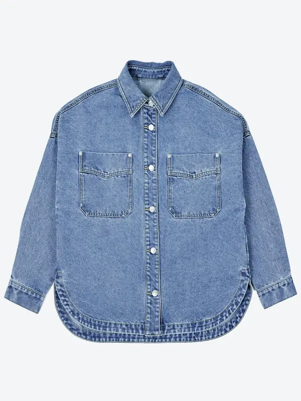Mosong’s Casual Denim Button-Up Jacket