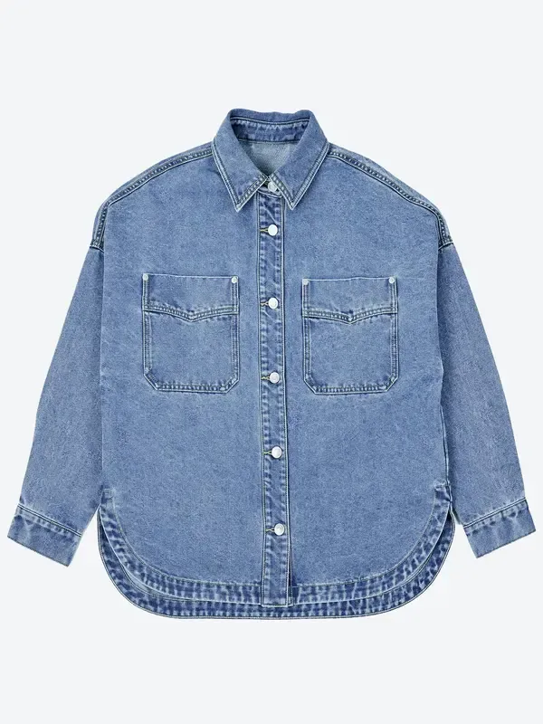 Mosong’s Casual Denim Button-Up Jacket