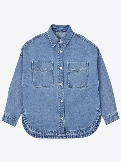 Mosong’s Casual Denim Button-Up Jacket