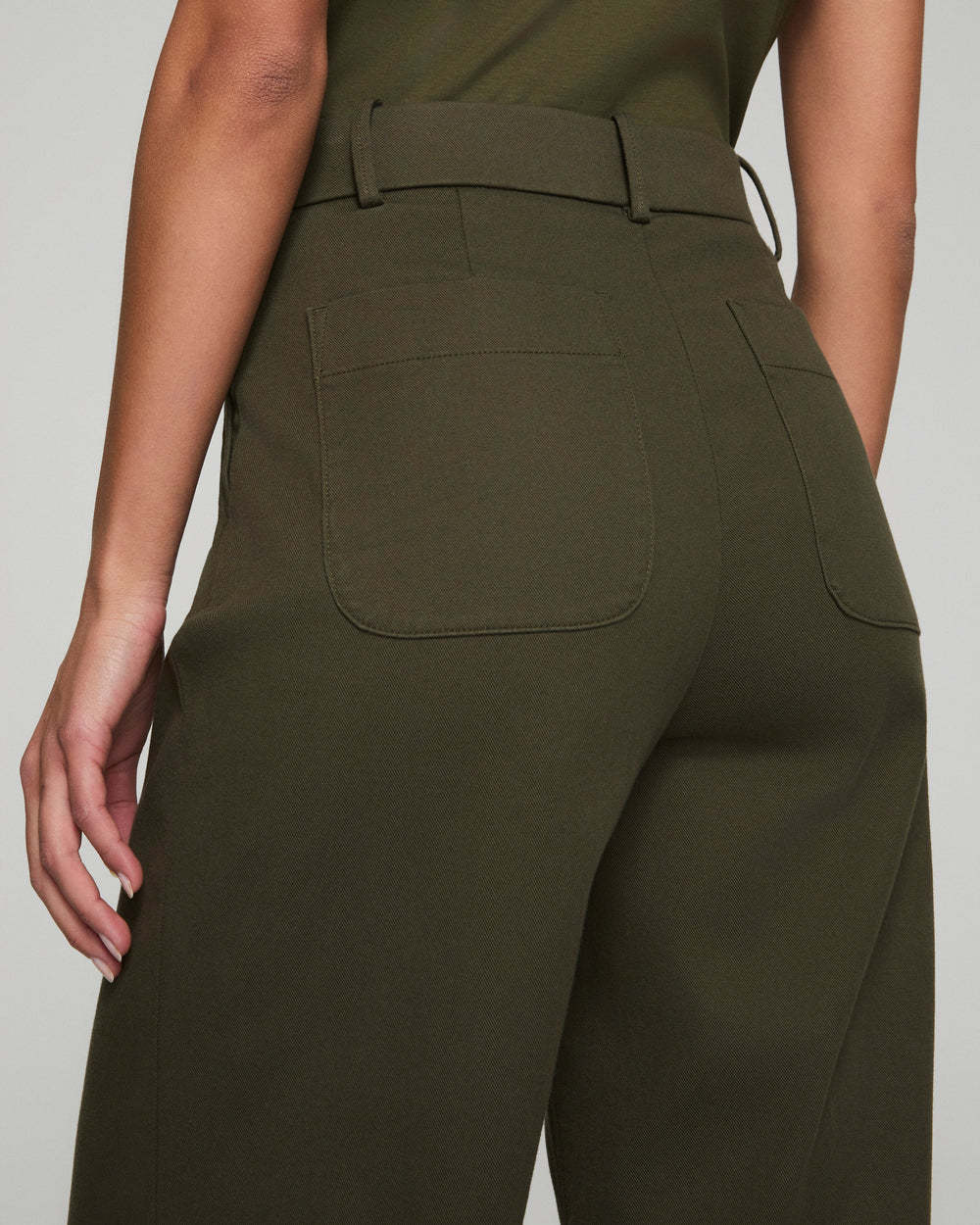 Tummy Control Stretch Twill Wide Leg Pant (Buy 2 Free Shipping)