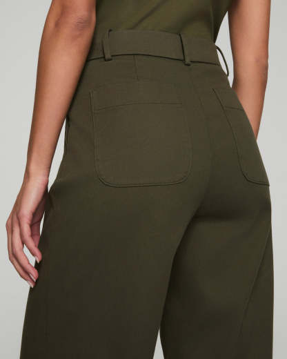 Tummy Control Stretch Twill Wide Leg Pant (Buy 2 Free Shipping)