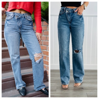 Crossed My Mind Rigid Magic Jeans (Buy 2 Free Shipping)
