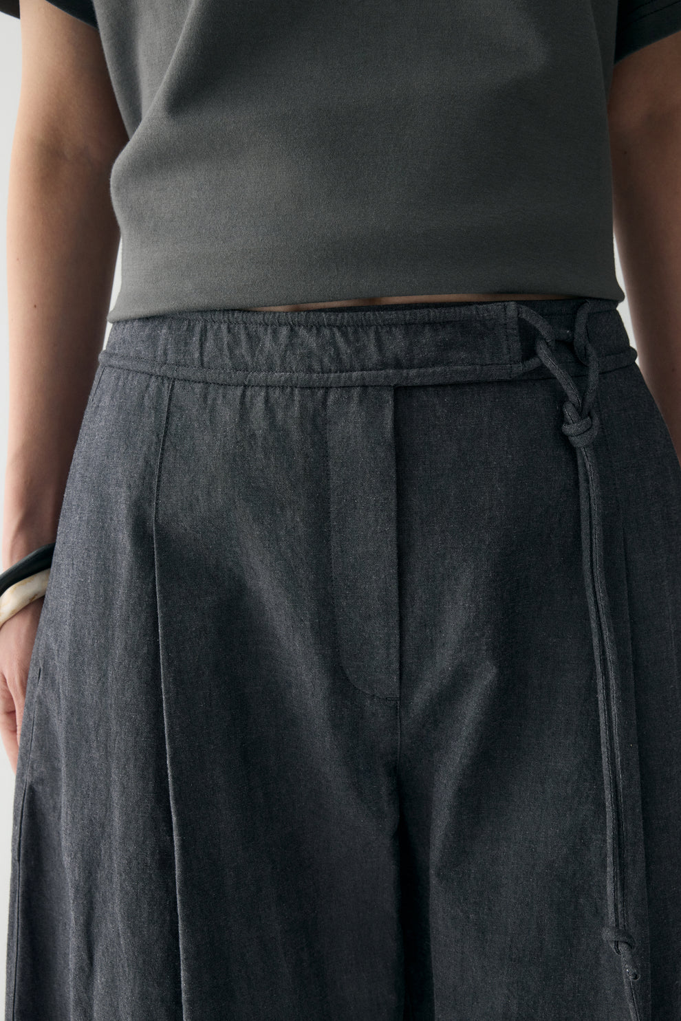 Cotton-linen Belted Pants (Buy 2 Free Shipping)