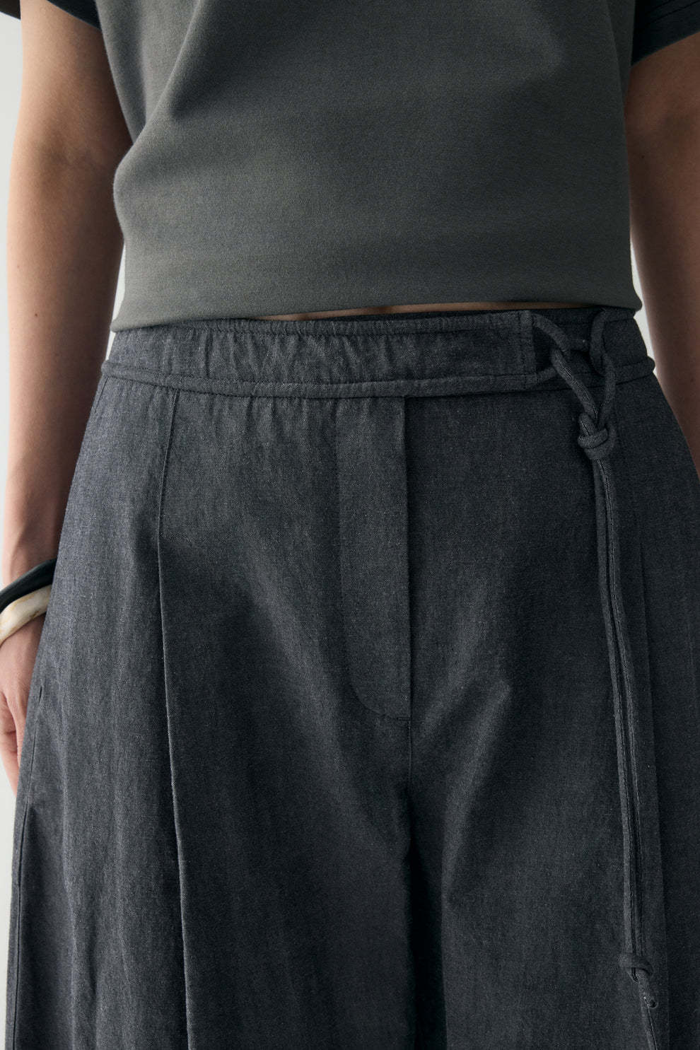 Cotton-linen Belted Pants (Buy 2 Free Shipping)