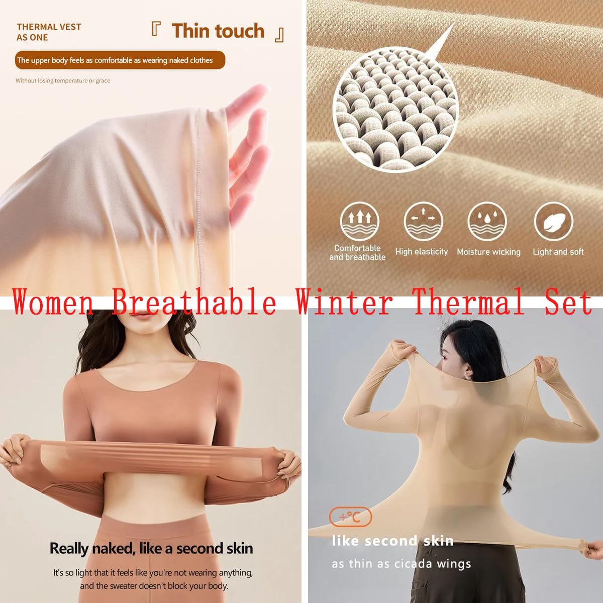 🔥Hot Sale-50% OFF🔥Ultra-thin Seamless Soft Elastic Thermal Underwear