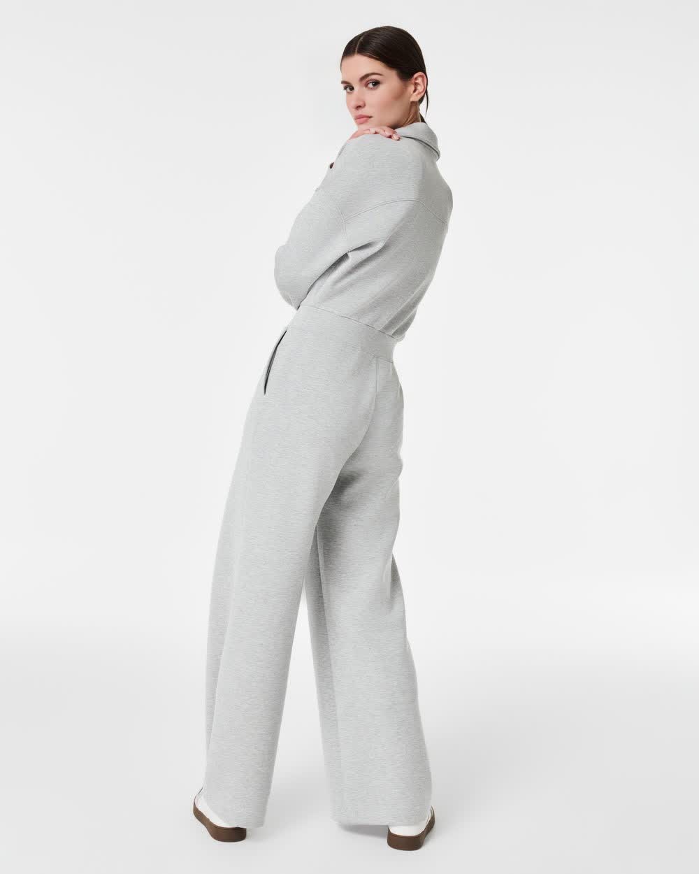 AirEssentials Long Sleeve Wide Leg Jumpsuit (Buy 2 Free Shipping)
