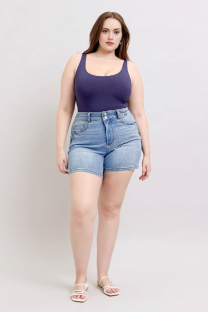 Tummy Control Double Waistband Cooling Shorts (Buy 2 Free Shipping)