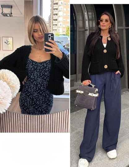 Chunky Cropped Cardigan (Buy 2 Free Shipping)