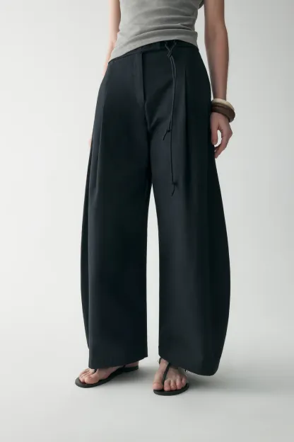 Cotton-linen Belted Pants (Buy 2 Free Shipping)