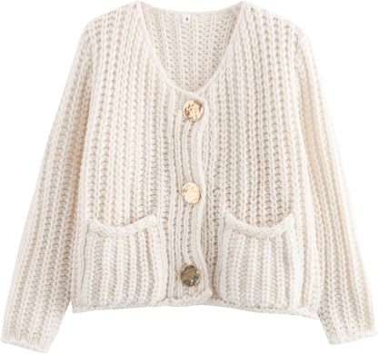 Chunky Cropped Cardigan (Buy 2 Free Shipping)
