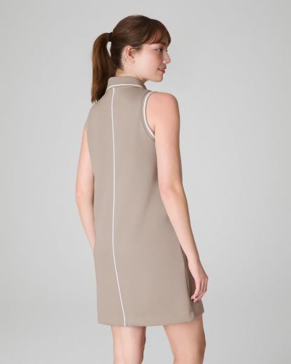 AirEssentials Pique Polo Tank Dress (Buy 2 Free Shipping)
