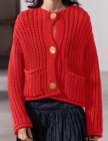 Chunky Cropped Cardigan (Buy 2 Free Shipping)