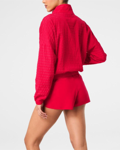 Get Moving Textured Half Zip (Buy 2 Free Shipping)