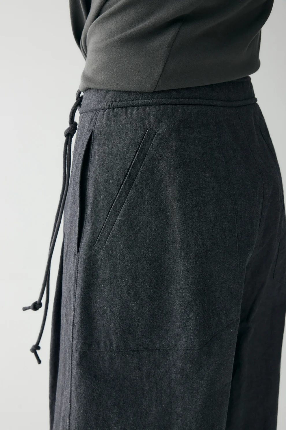Cotton-linen Belted Pants (Buy 2 Free Shipping)