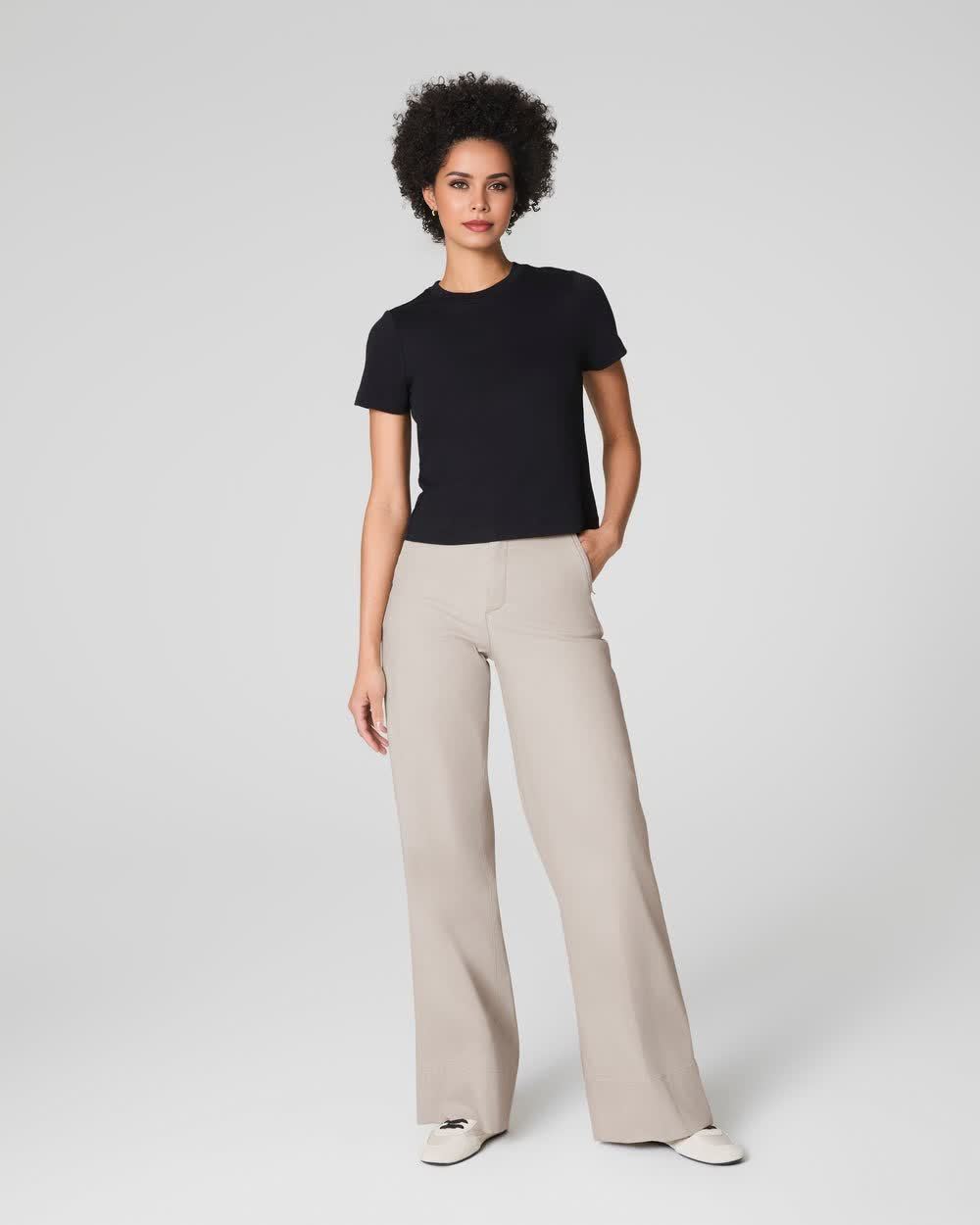 Super Smooth Stretch Twill Wide Leg Pant