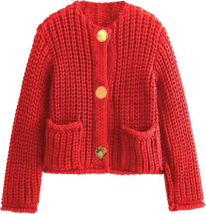 Chunky Cropped Cardigan (Buy 2 Free Shipping)