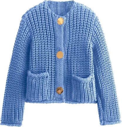 Chunky Cropped Cardigan (Buy 2 Free Shipping)