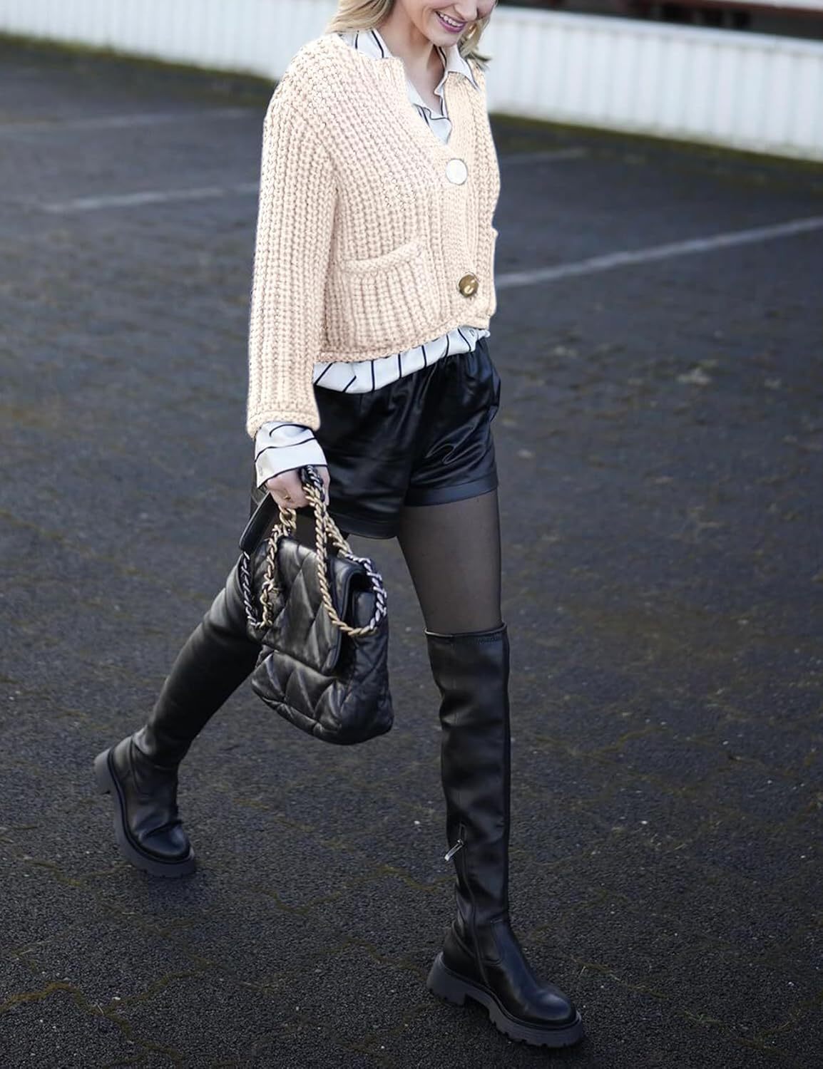 Chunky Cropped Cardigan (Buy 2 Free Shipping)