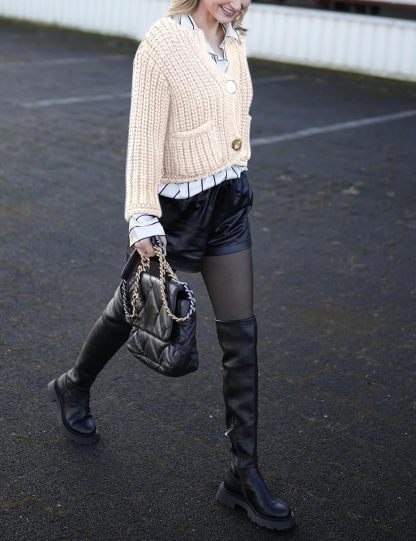 Chunky Cropped Cardigan (Buy 2 Free Shipping)
