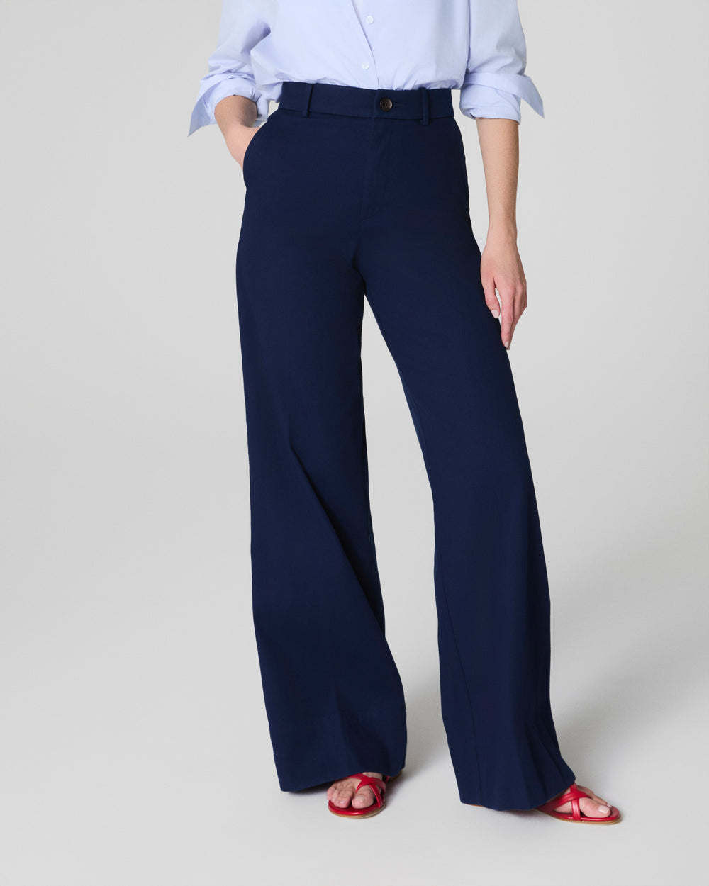 Super Smooth Stretch Twill Wide Leg Pant