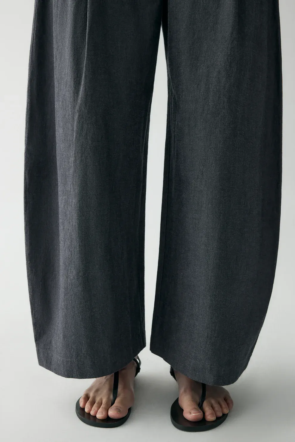 Cotton-linen Belted Pants (Buy 2 Free Shipping)
